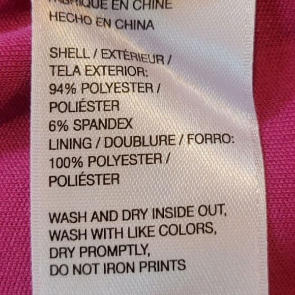 Izod Fusha With White Trim Drawstring Curved Hemline Golf Skort Size 14 - Picture 5 of 5